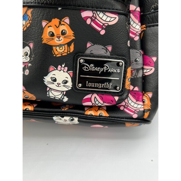 Disney Parks Loungefly Cats Backpack with Ears Cheshire Marie Extremely Rare main image 15
